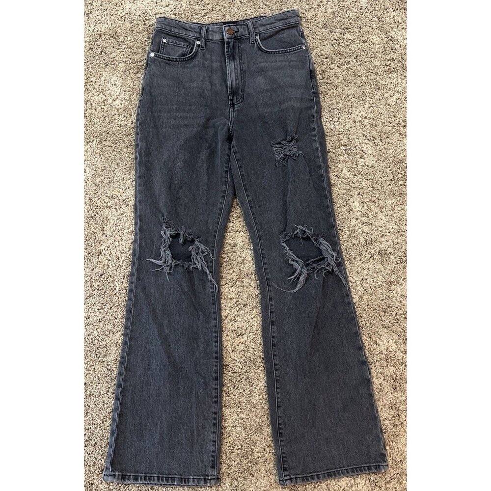 BDG High-Rise Distressed Black Wash Jeans